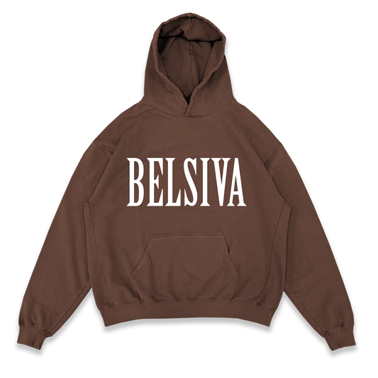 BELSIVA HOODIE - BROWN